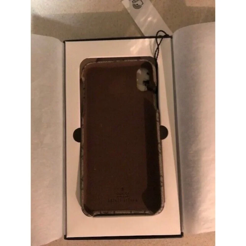 NIB $640 AUTHENTIC GUCCI GG SUPREME MONOGRAM IPHONE OPHIDIA PRO MAX X XS CASE